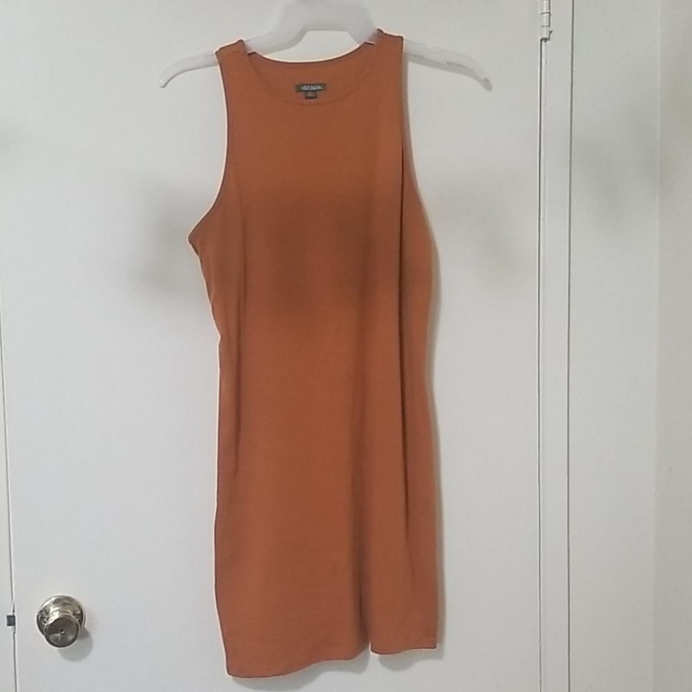 Mustard midi dress
